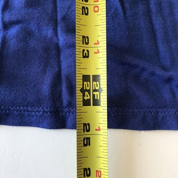 Cable and Gauge Womens Blue V Neck Stretch T-Shirt Size Large - Picture 7 of 16